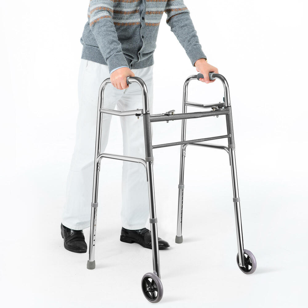 large_c0342-LIVINGbasics-LB-BME-967G2-Health-Treatments-Aids-Lightweight-Aluminum-Folding-Walker-with-5-PVC-Wheels-for-The-Elderly-Load-136kg-LIVINGbasics-