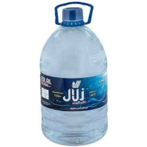 آب مقطر زلال 5 لیتری یک بارتقطیر